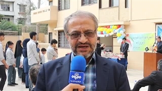 مراسم بازگشایی مدرسه اسلام آباد