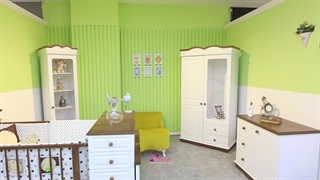 سرویس خواب نوزاد روبین | تخت شیک و کاربردی برای اتاق کودک