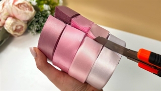 روبان رو بریدم و یه کاردستی فوق‌العاده درست کردم!