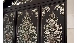 درب ریلی با طراحی کلاسیک