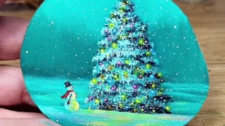 نقاشی زیبا روی تنه درخت .. پارت سه