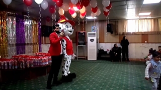 عروسک تنپوش مارشال در جشن مهدکودک