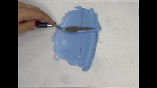 ساخت رنگ آبی مه آلود