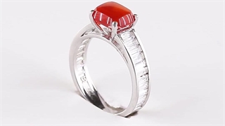 انگشتر عقیق زنانه کد 1026