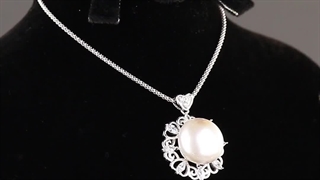 گردن آویزمروارید مهگل بدون زنجیر