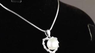 گردن آویز مروارید سوسن بدون زنجیر