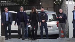 وداع نیکولا سارکوزی با همسرش در اولین روز زندان