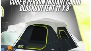 چادر کمپینگ 6 نفره CORE مدل INSTANT BLOCKOUT