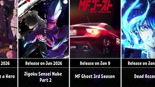 تمام انیمه هایی که در زمستون 2026 میان