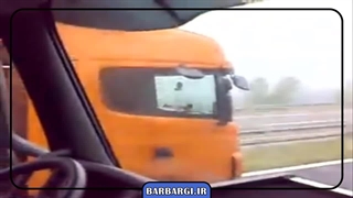 مسابقه بسیار دیدنی تریلی اسکانیا با ولوو + حتما ببین