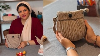 آموزش بافت ترندترین و ساده ترین کیف رودوشی ❤️