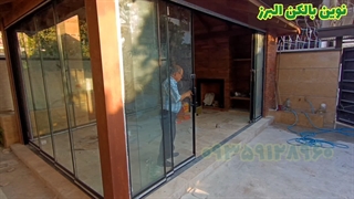 شیشه تاشو ریلی در شهر زیبای نوشهر