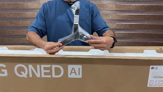 آنباکس تلویزیون ال جی QNED82A | Baneeit