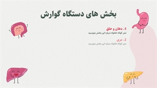 قالب پاورپوینت آماده دستگاه گوارش