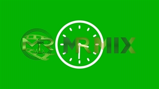 دانلود فوتیج پرده سبز : ساعت به صورت شمارش معکوس