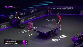 Benedikt Duda در مقابل شون سوکه توگامی | مرحله یک سی و دوم WTTFrankfurt 2025