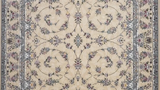 فرش 700 شانه تراکم 2550 از کالکشن لکسون کرم کد E8054 فرش متحد آسیا - اقساط تا سال 1410