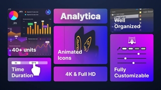پروژه افتر افکت اینفوگرافیک تحلیلی متحرک Analytics Infographic Toolkit