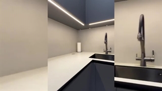 کابینت مدرن هایگلاس مات مشکی