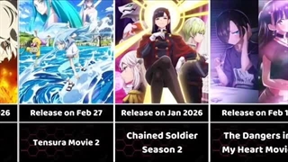 همه انیمه های زمستان 2026