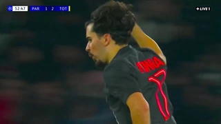 گل دوم PSG به تاتنهام (ویتینیا)