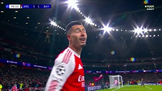 گل سوم توپچی ها به بایرن (مارتینلی)