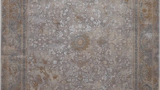 فرش 1200 شانه تراکم 3600 کد E131063 مدرن طوسی طلایی  فرش متحد آسیا - اقساط تا سال 1410