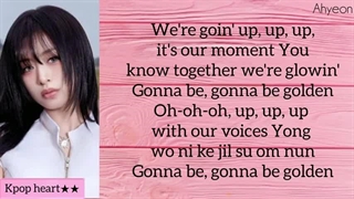 لیریک کاور آهنگ golden توسط آهیون و رورا و پریتا