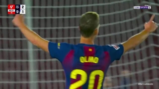 گل سوم بارسا به آلاوز (اولمو)