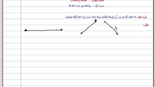 تدریس درس اول فصل چهارم ریاضی هفتم ( روابط بین پاره خط ها)