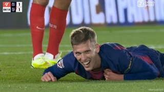 گل دوم بارسا به اتلتیکو (اولمو)