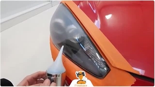 نحوه ی استفاده از مایع شفاف سازی چراغ خودرو رادکس Radex