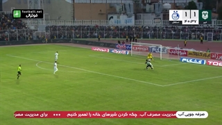 گل دوم خیبر به استقلال که به دلیل آفساید مردود اعلام شد