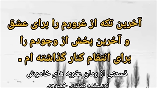 مهدی خسروی نویسنده رمان عقربه های خاموش