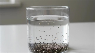 ویدئو تایم لپس نحوه ژله ای شدن دانه چیا در آب
