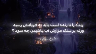 "بر سنگ مزارش آب پاشیدن چه سود؟" :)