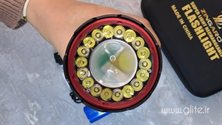 چراغ قوه زینگارو با 19 LED  و پخش بالا