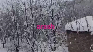 طبیعت زمستانی بام خراسان روستای دولت آباد