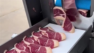 برش گوشت با استفاده از نوارنقاله✅