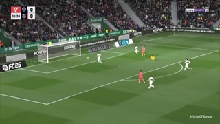 گل اول بارسا به الچه (یامال)