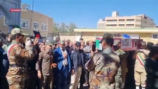 تشییع شهید جنگ رمضان 1405 سید محمد مهدی عرب در شاهرود