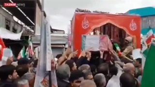 تشییع شهید هوافضای سپاه - محمد علیزاده در سبزوار - شهید جنگ رمضان 1405