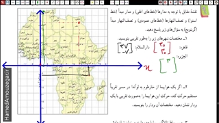ریاضی هفتم - فصل 8 - بردار و مختصات - بخش ششم