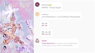تقسیم لاین آهنگ Virtual Angel از گروه Artms