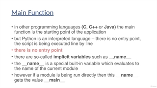 15. The __main__ function