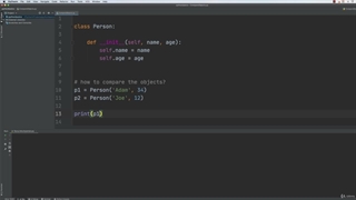 17. Comparing objects - overriding functions