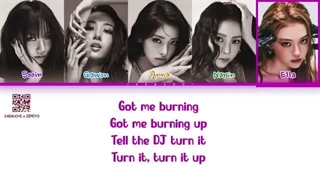 لیریک burning up از Meovv