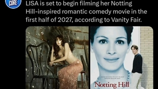 لیسا قراره به عنوان بازیگر اصلی در فیلمی الهام گرفته از فیلم رمانتیک-کمدی Notting Hill بازی کنه .کپشن